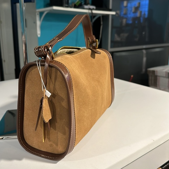 Shoulder or handheld Handbag suede - Picture 4 of 15